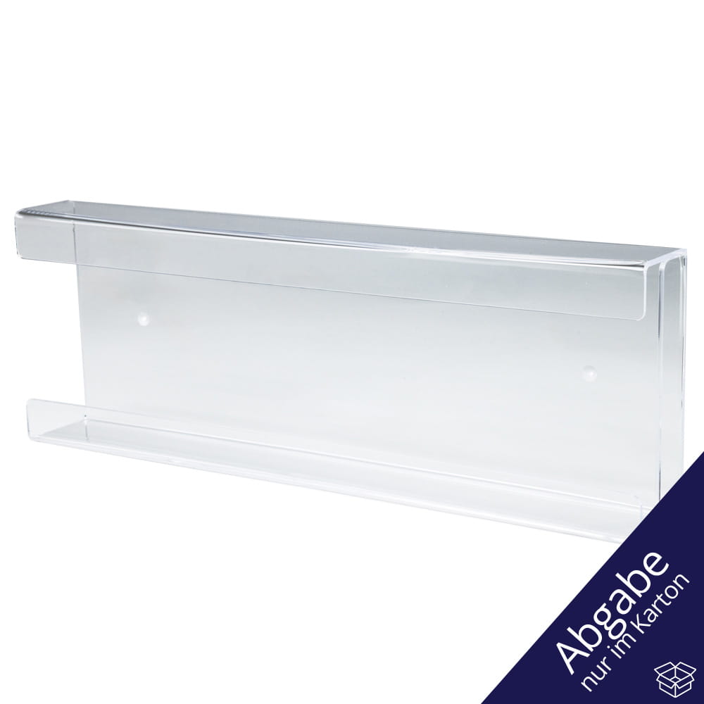 Einmalhandschuh Spender, Handschuh-Dispenserhalter, 401 x 136 x 51 mm, transparent, milchig, Acryl