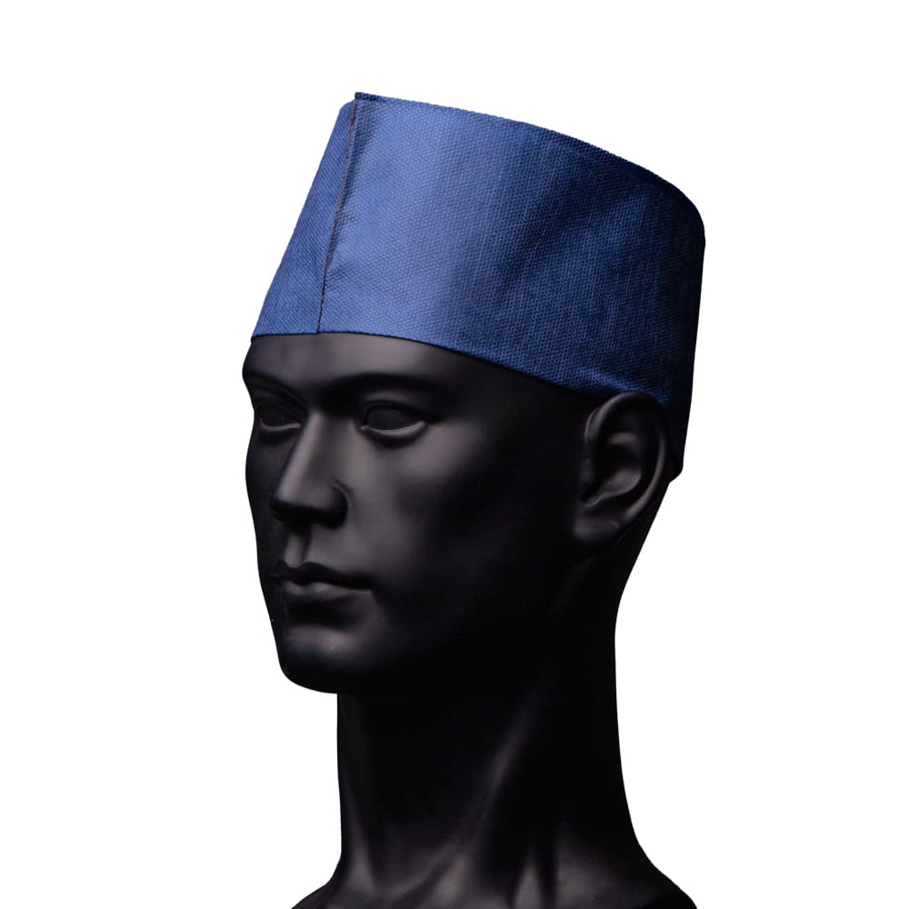 Schiffchenhaube aus Vlies , Farbe blau, Größe unisize