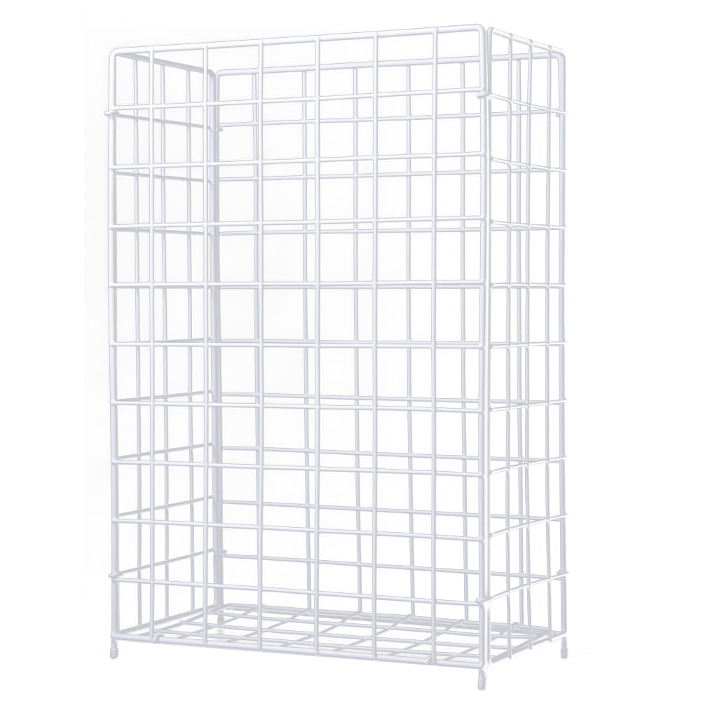 Draht, PVC Sammelkorb, weiß, 400 x 250 x 620 mm, 62 l Draht, PVC Sammelkorb, weiß, 400 x 250 x 620 mm, 62 l