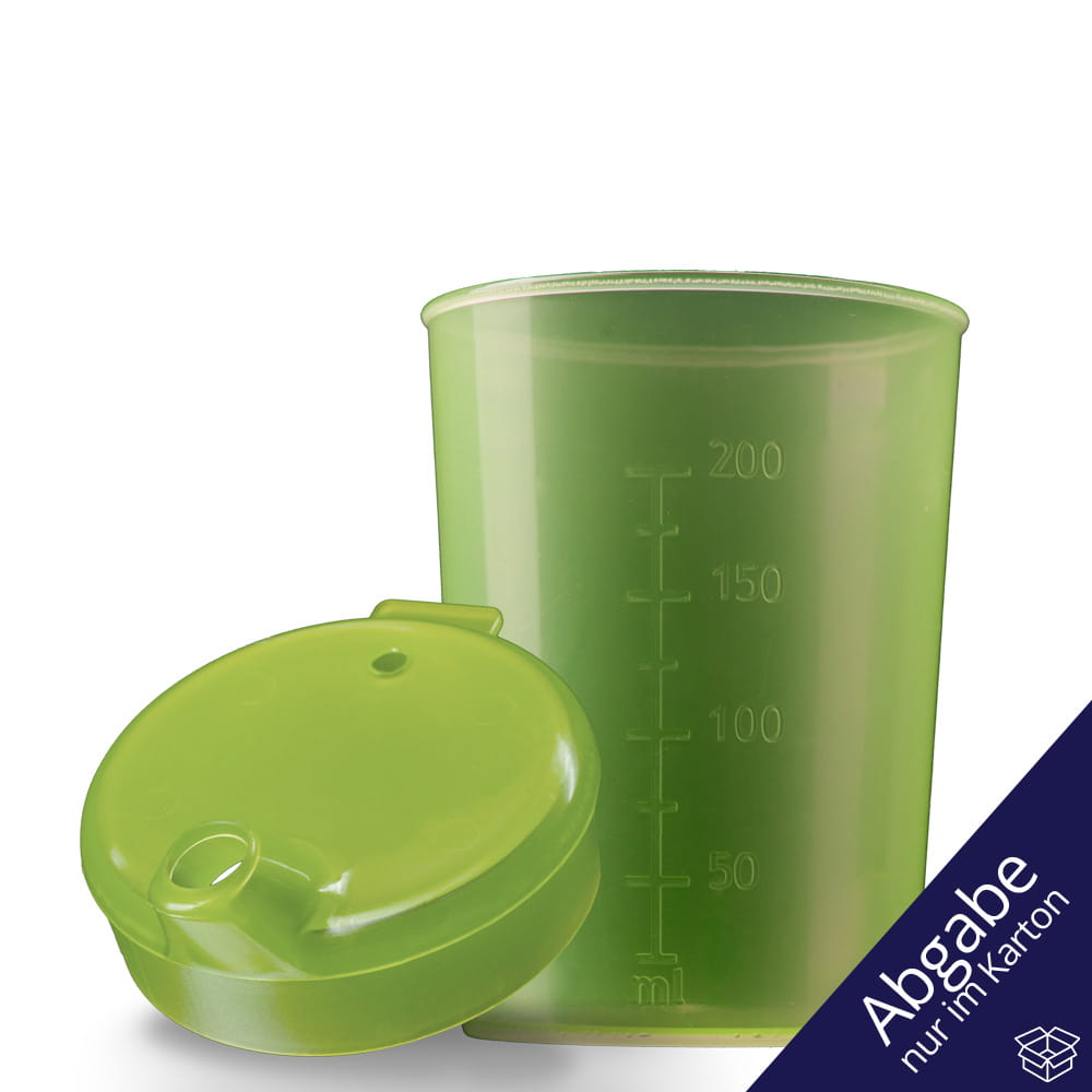 PP Schnabelbecher Oberteil und Unterteil SET, gelb, 50 x 250 ml