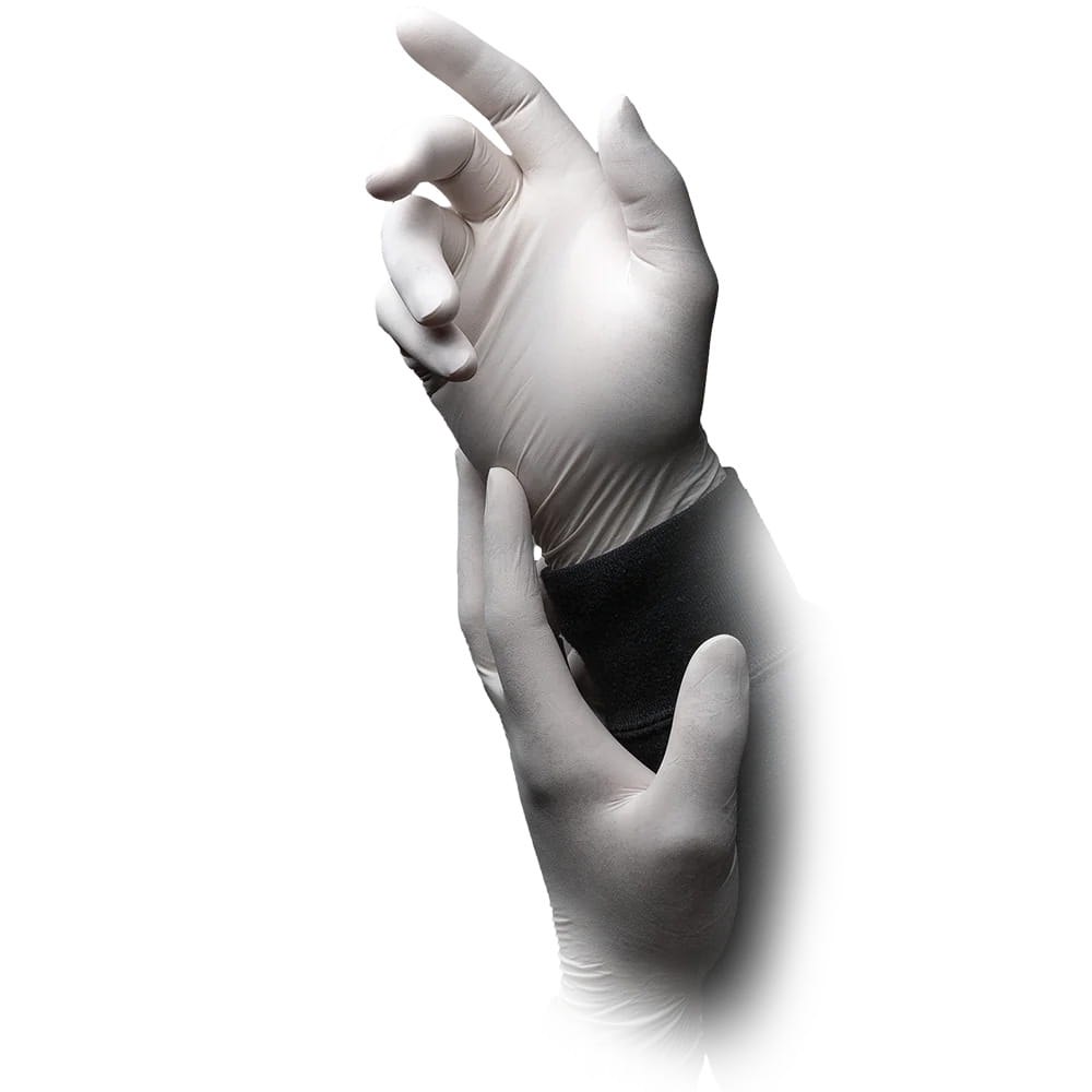 Latexhandschuhe, weiß, Größe XS, puderfrei, Basic-Touch