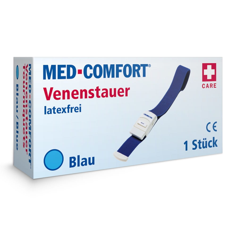 Venenstauer, Farbe blau, 2,5 x 45 cm, Med-Comfort
