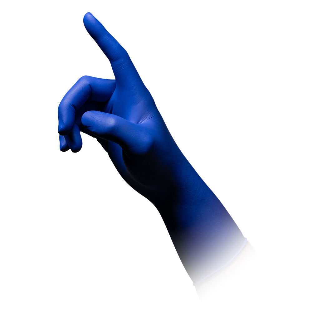 Nitrilhandschuhe, blau, Größe M, puderfrei, Epiderm Protect Blue 300 by Med-Comfort