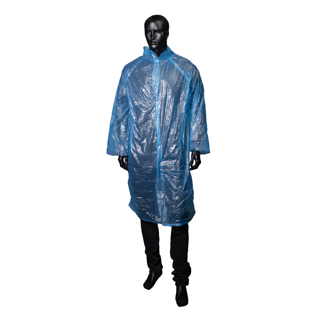 PE Einmalbesuchermäntel, blau, 115 x 150 cm, medium, Med-Comfort