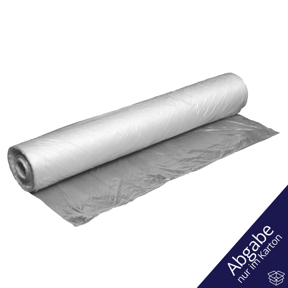 HDPE Betten-Abdeckhauben, transparent, milchig, 320 x 95 cm