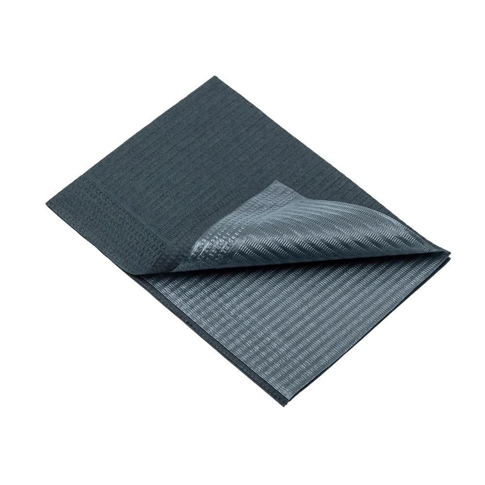 Dental Einweg Patientenservietten, 33 x 45 cm, Farbe schwarz Dental Einweg Patientenservietten, 33 x 45 cm, Farbe schwarz