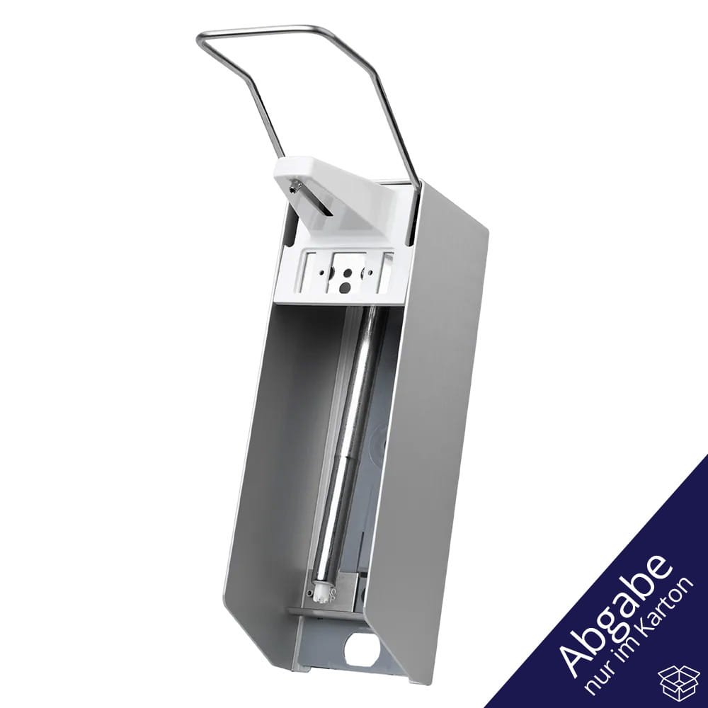 Wandspender für 1000 ml Desinfektionsmittel und Flüssigseifen, 320 x 94 x 230 mm, langer Hebel