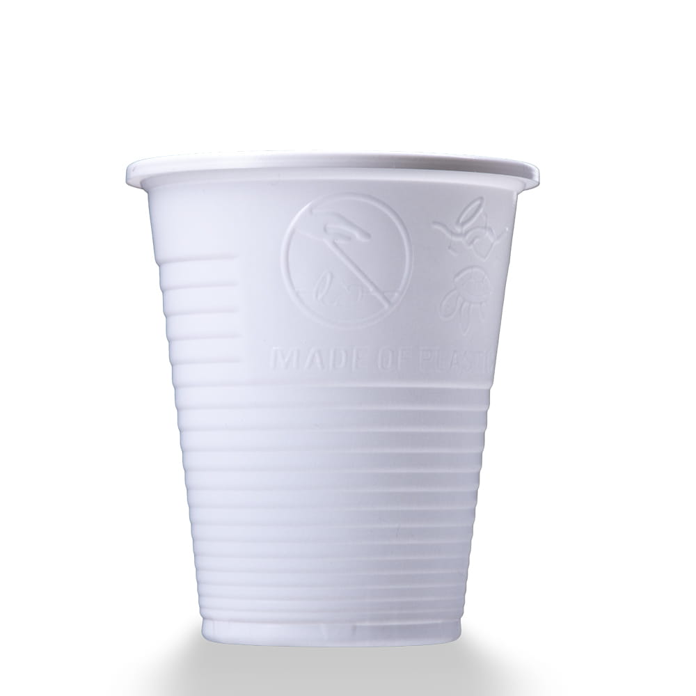 PP Mundspülbecher,180 ml, Farbe weiß, Polypropylen PP Mundspülbecher,180 ml, Farbe weiß, Polypropylen