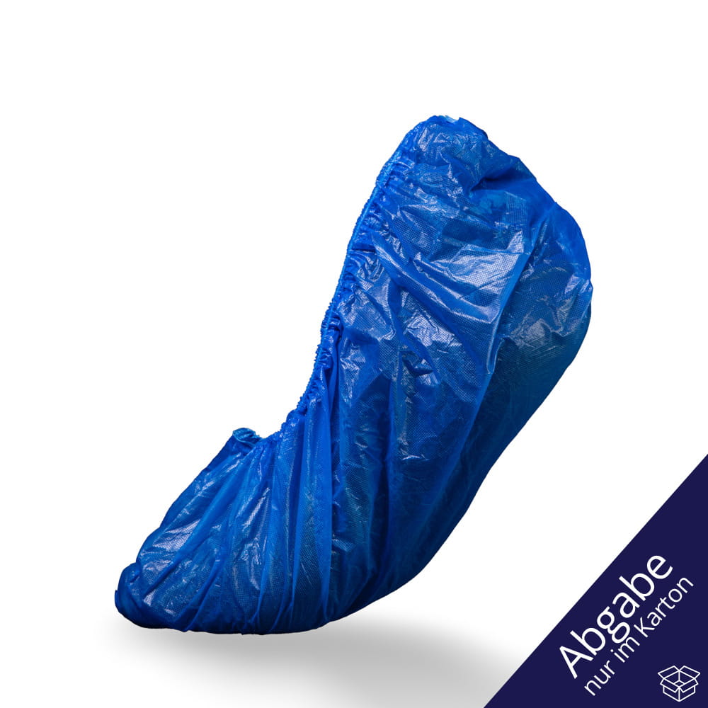 PE Einmal Überziehschuhe, 15 x 42 cm, blau, Polyethylen, Eco-Plus