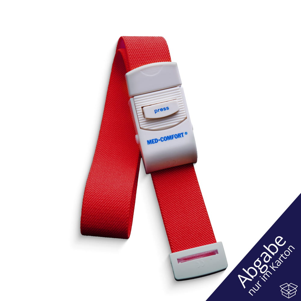 Venenstauer, Farbe rot, 2,5 x 45 cm, Med-Comfort