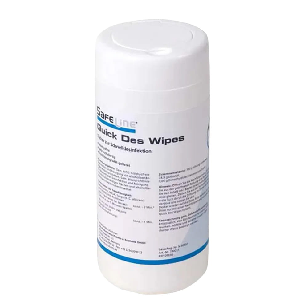 Desinfektionstücher, in der Dose, Safeline Quick Des Wipes N Desinfektionstücher, in der Dose, Safeline Quick Des Wipes N