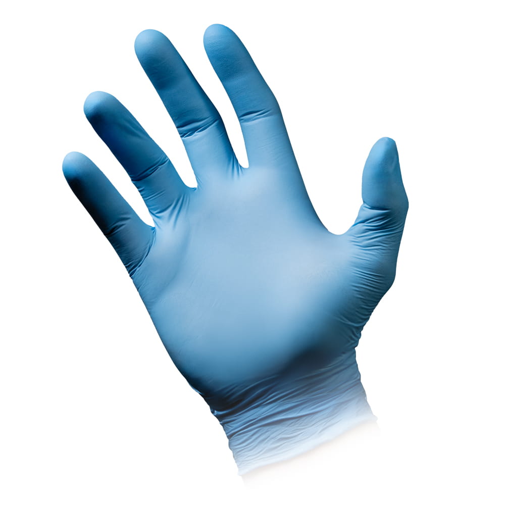 Nitrilhandschuhe, blau, Größe M, puderfrei, Puracomfort blue