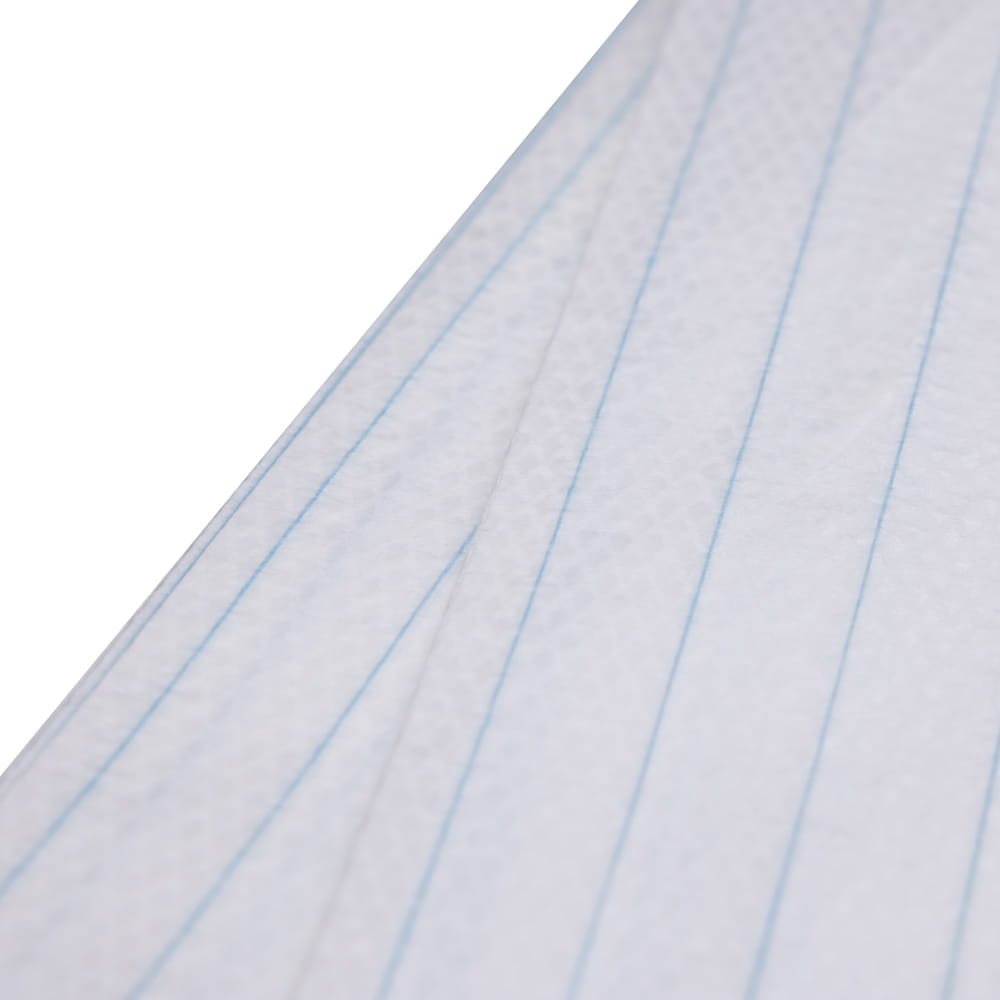 Tissue, PE Trageschutzlaken, weiß, blau, 75 x 210 cm