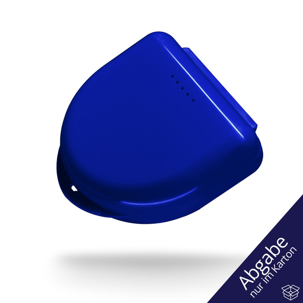 PP Dental Schienendose für Erwachsene, 65 x 58 x 20 cm, Farbe dunkelblau, blau, Polypropylen