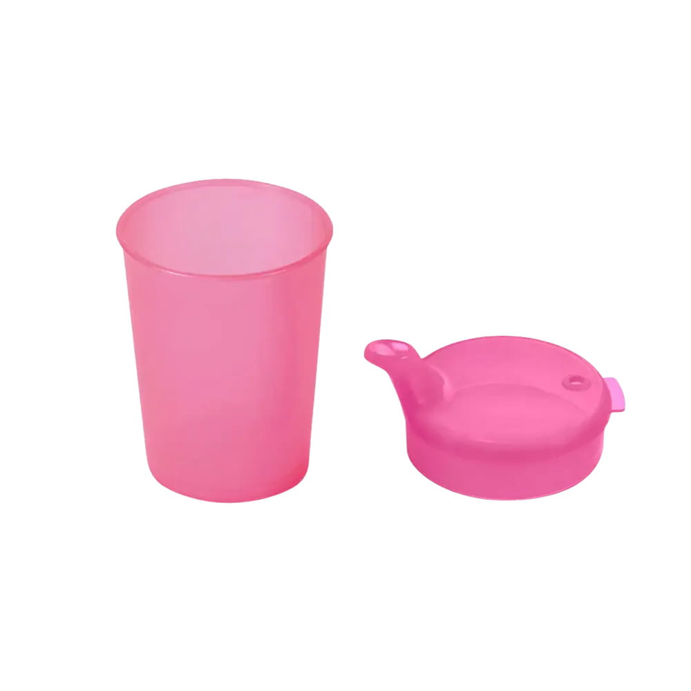 PP Schnabelbecher Oberteil und Unterteil SET, rot, 50 x 250 ml