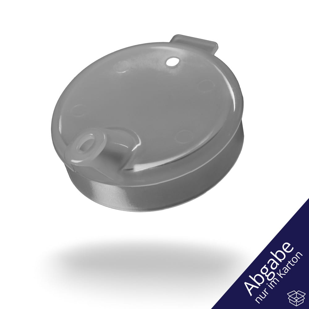 PP Schnabelbecher Oberteil,transparent, milchig, 8x4 mm für 250 ml