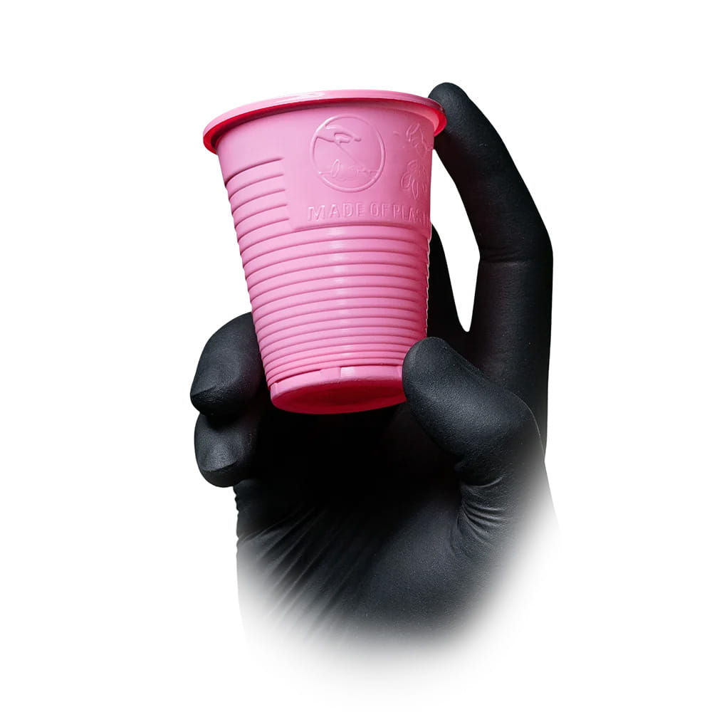 PE Mundspülbecher,180 ml, Farbe rosa, Polyethylen