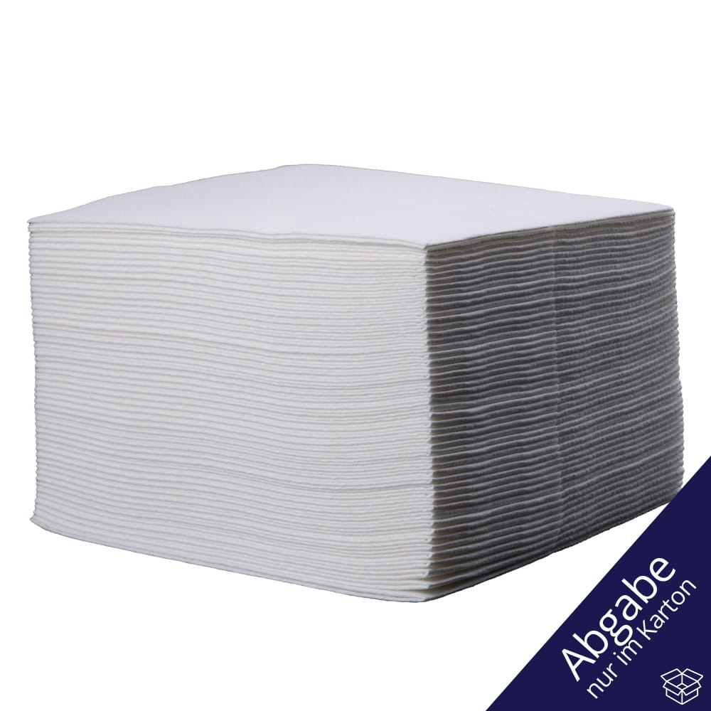 Zellstoff Airlaidtücher, Farbe weiß, 30 x 38 cm