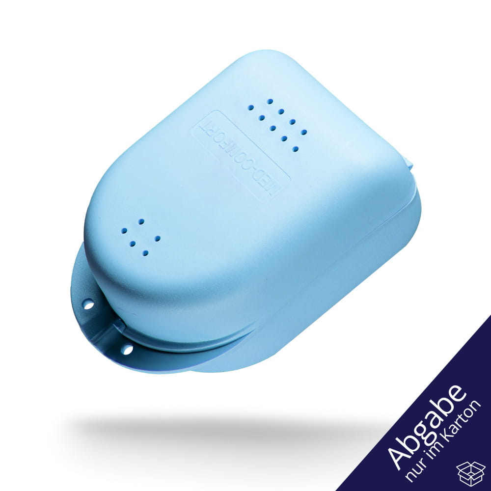 PP Dental Zahnspangenbox für Kinder, 90 x 60 x 45 cm, hellblau, blau, Polypropylen