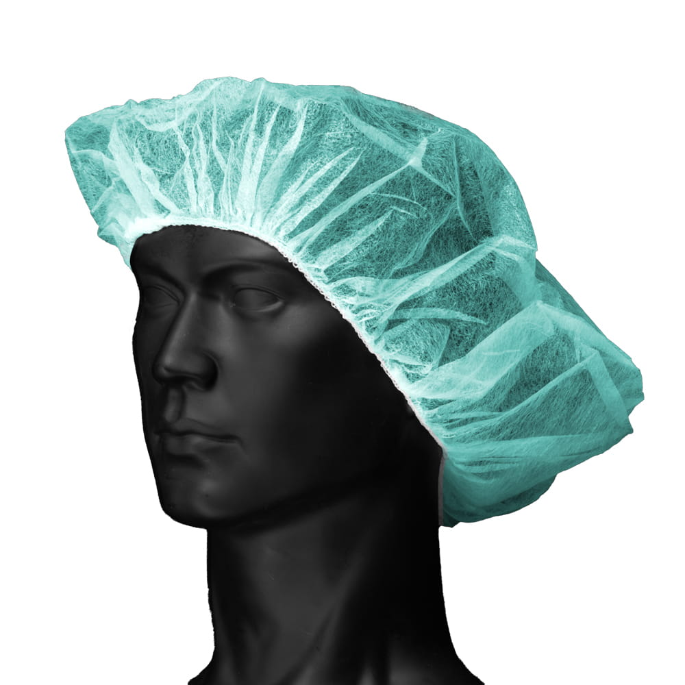 Baretthaube aus Polypropylen, Größe M, grün, Med-Comfort