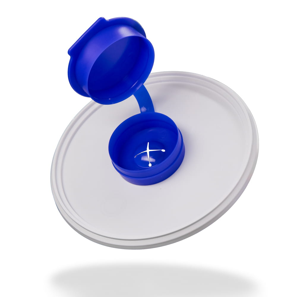 Deckel für Spendereimer 6,2 l, weiß, blau