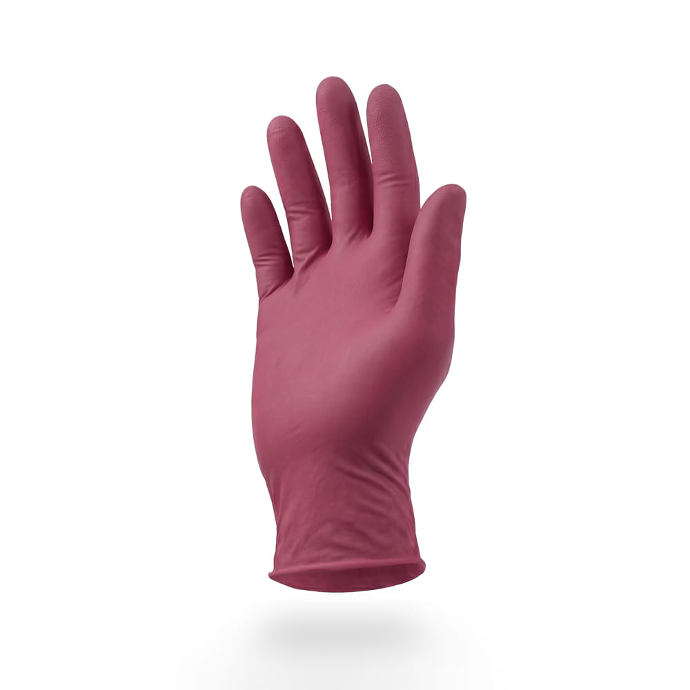 Nitrilhandschuhe, bordeaux, rot, Größe M, puderfrei, Style Grape by Med-Comfort
