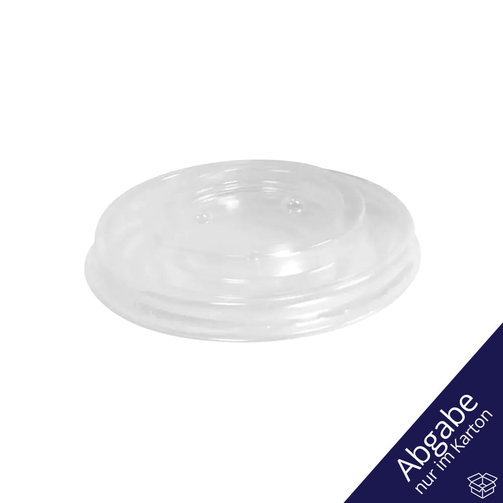 Deckel für Hartpapier-Mundspülbecher, transparent, milchig