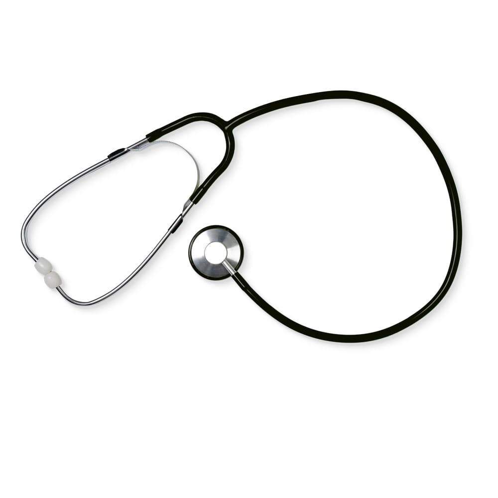 PVC Flachkopf Stethoskop, Farbe schwarz, Med-Comfort PVC Flachkopf Stethoskop, Farbe schwarz, Med-Comfort