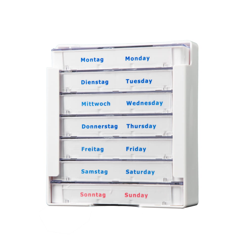 Tablettendispenser, 375 x 225 x 40 mm, weiß, Med-Comfort