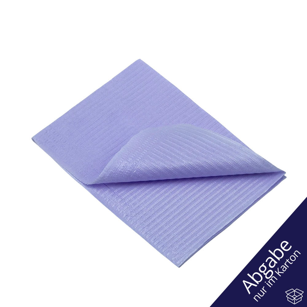 Dental Einweg Patientenservietten, 33 x 45 cm, Farbe lila
