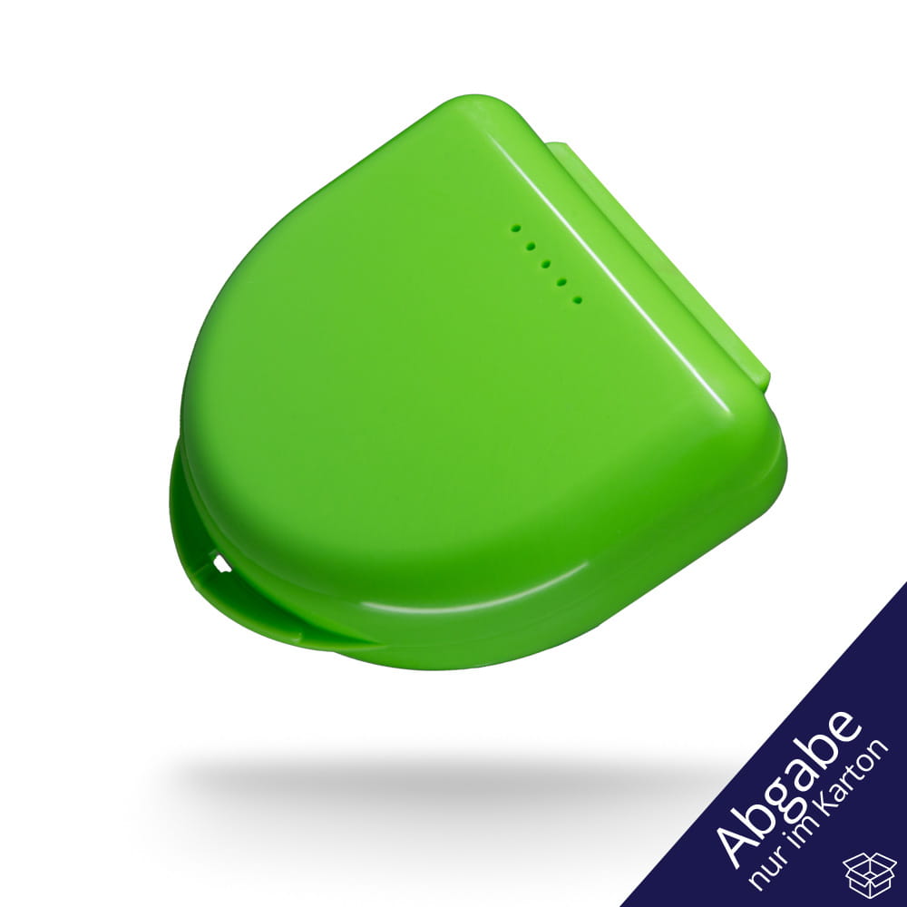 PP Dental Schienendose für Erwachsene, 65 x 58 x 20 cm, Farbe, Lime, Polypropylen