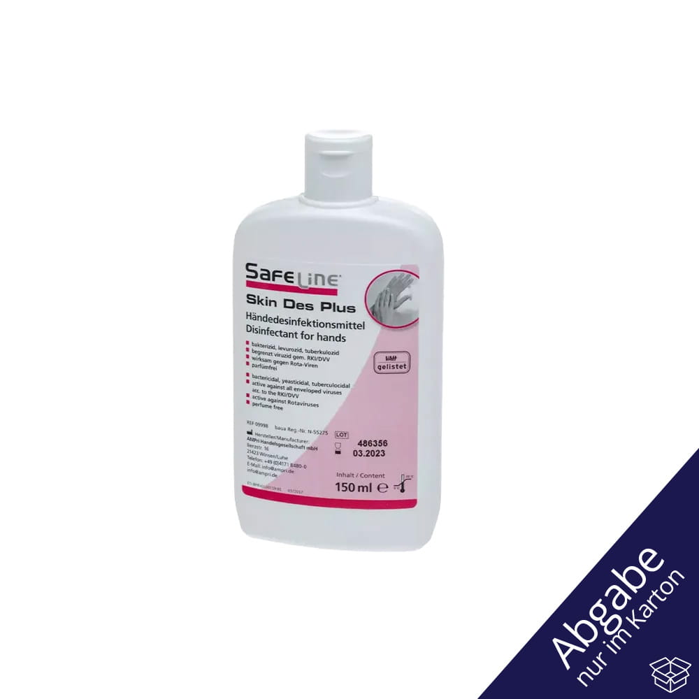 Händedesinfektion, 150 ml, Safeline Skin Des Plus