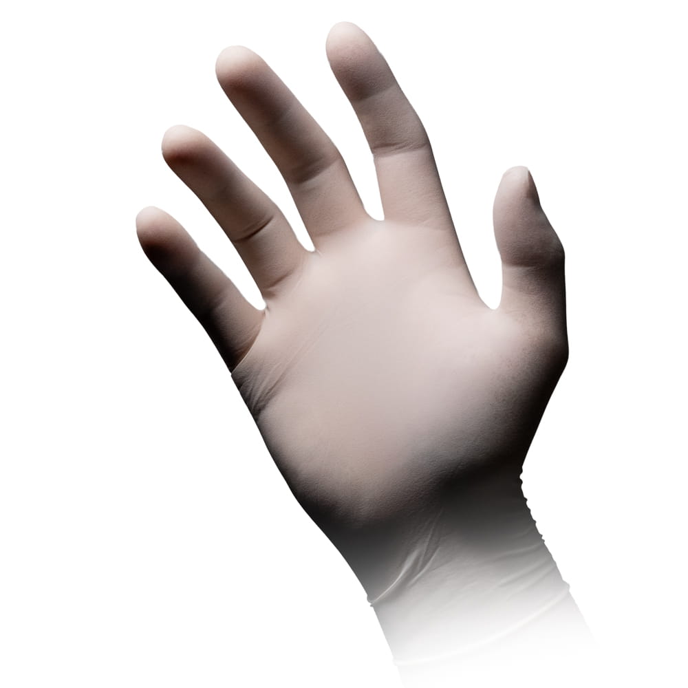 Latexhandschuhe, hellbeige, beige, Größe XS, puderfrei, Med-Comfort Polymer Plus