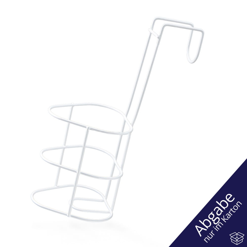 Urinflaschenhalter, weiß, Metall