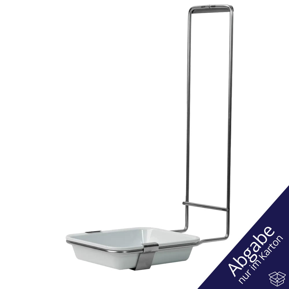 Schalenhalter aus Edelstahl, für alle 1000 ml Desinfektions- und Seifenspender mit herausnehmbarer Schale aus Kunststoff als Zubehör für Wandspender kaufen.