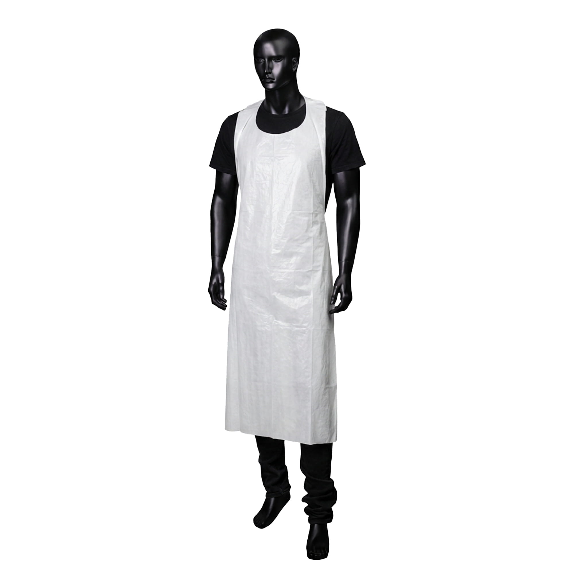 Einwegschürzen,weiß, glatte Oberfläche, 75 x 140 cm, Polyethylen, Med-Comfort