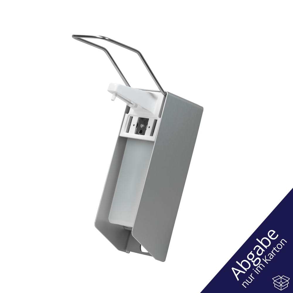 Wandspender für 500 ml Desinfektionsmittel und Flüssigseifen, 270 x 81 x 230 mm, langer Hebel
