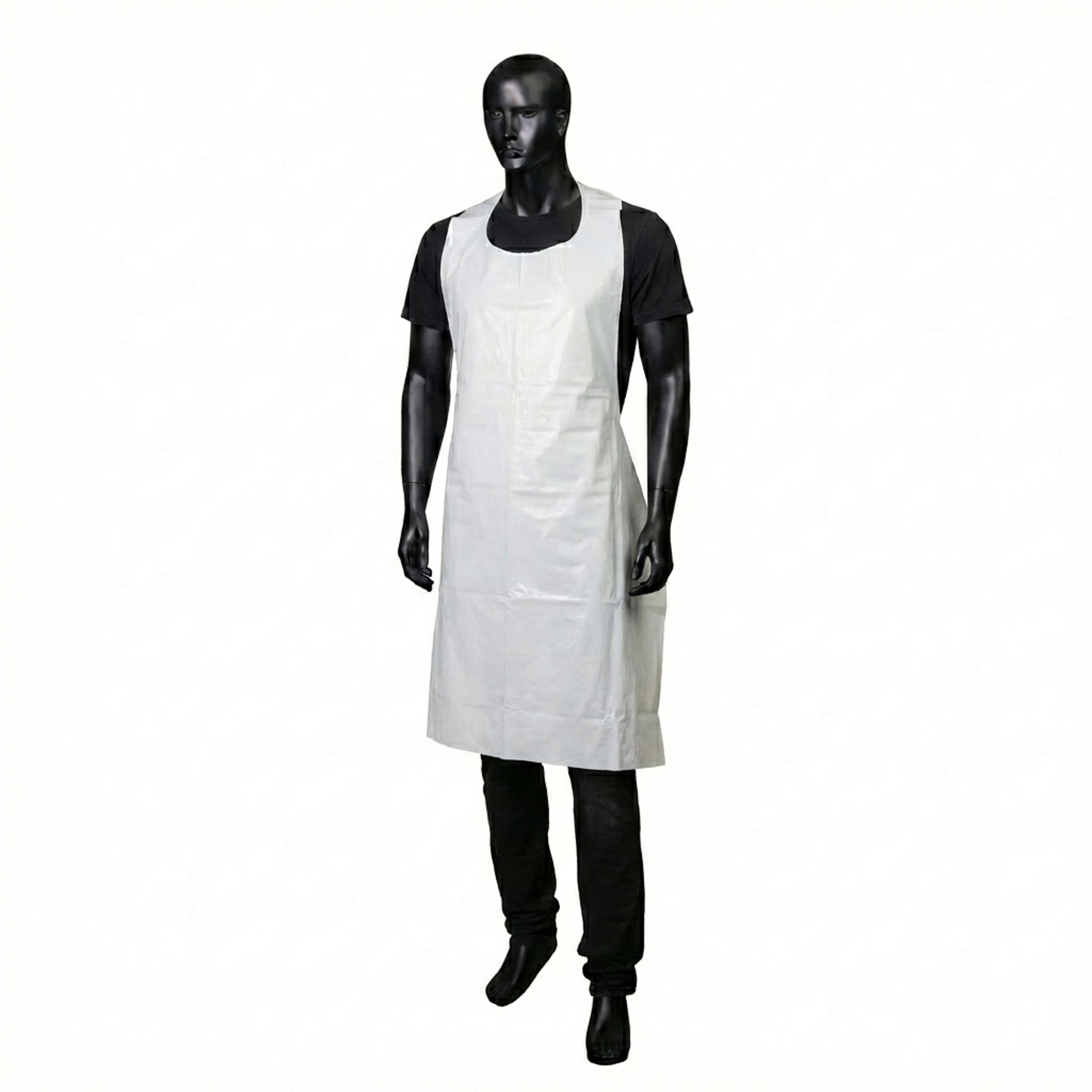 Einwegschürzen, weiß, glatte Oberfläche, 80 x 140cm, Polyethylen, geblockt, Med-Comfort