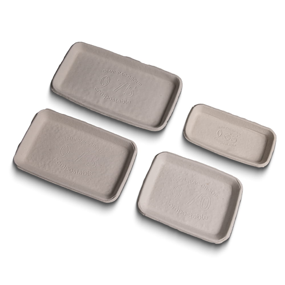 Foodtainer, Faserformschale, 225 x 136 x 22 mm, weiß, CareTainer