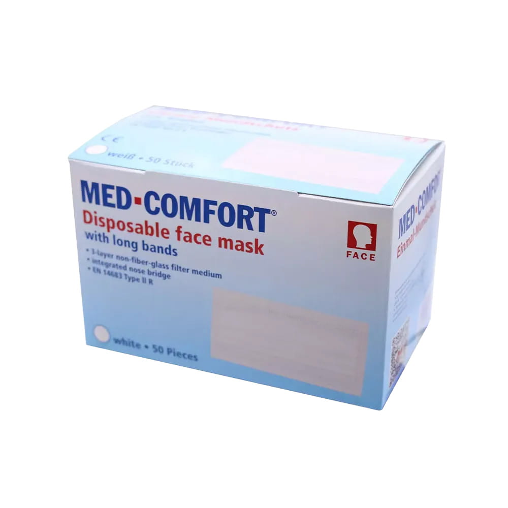 OP Maske zum Binden, weiß, Typ IIR, Med-Comfort