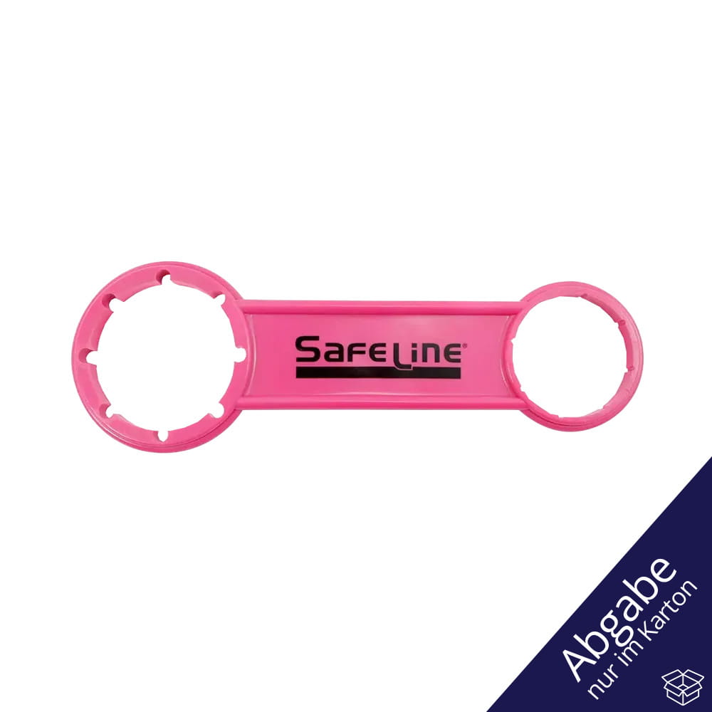 Kanisterschlüssel, rot, schwarz, Safeline