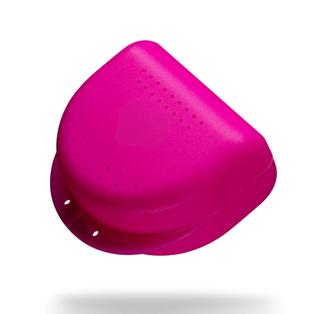 PP Dental Zahnspangenbox für Erwachsene, 80x80x45 cm, pink, Polypropylen
