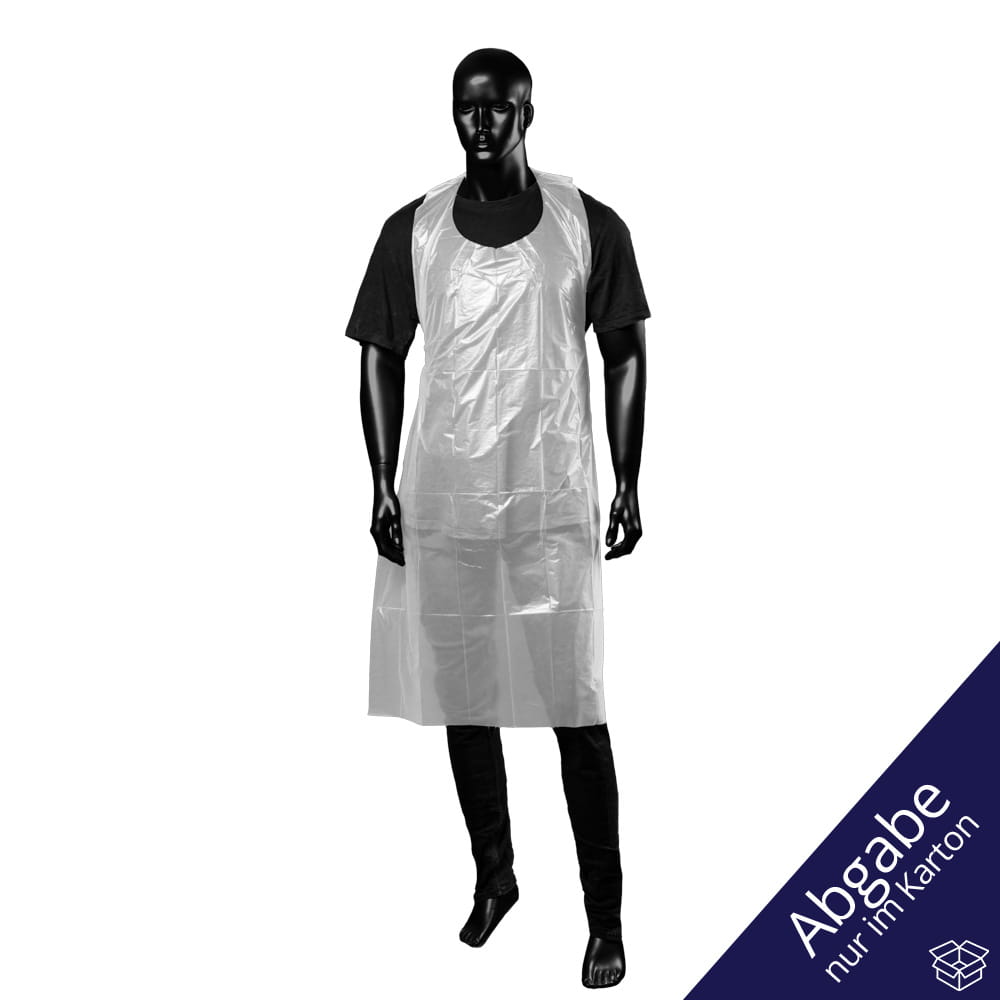 Einwegschürzen, weiß, 80 x 125 cm, Polyethylen, Med-Comfort