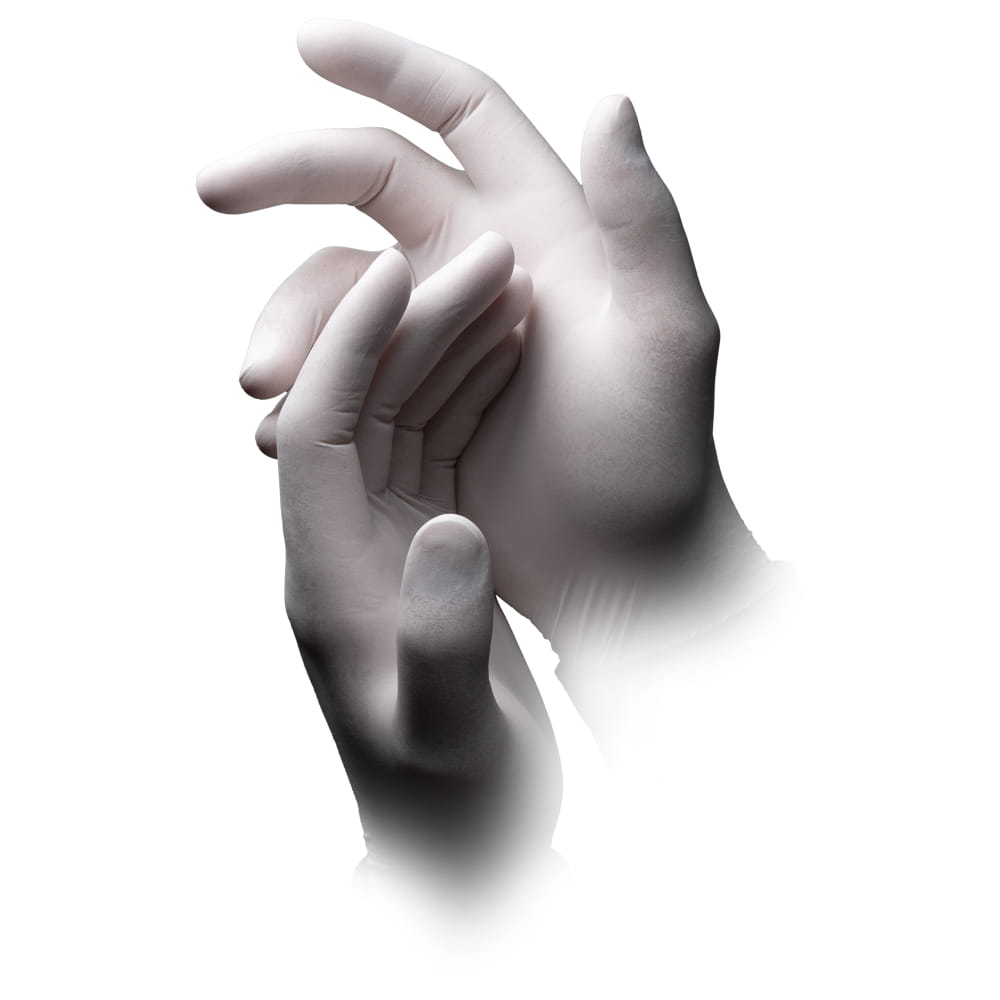 Latexhandschuhe, weiß, Größe XS, puderfrei, Basic-Touch