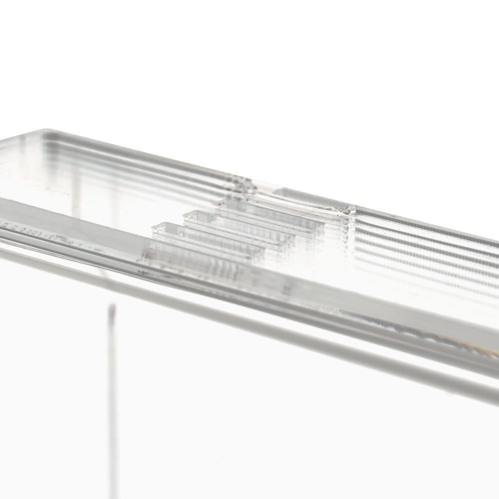 Einmalhandschuh Spender, Handschuh-Dispenserhalter, 250 x 135 x 55-90 mm, transparent, milchig, Acryl