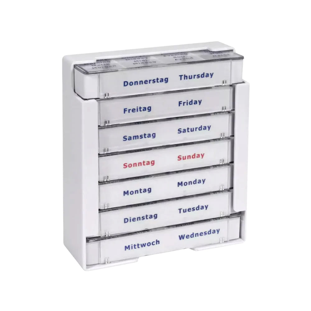 Tablettendispenser, 375 x 225 x 40 mm, weiß, Med-Comfort Tablettendispenser, 375 x 225 x 40 mm, weiß, Med-Comfort