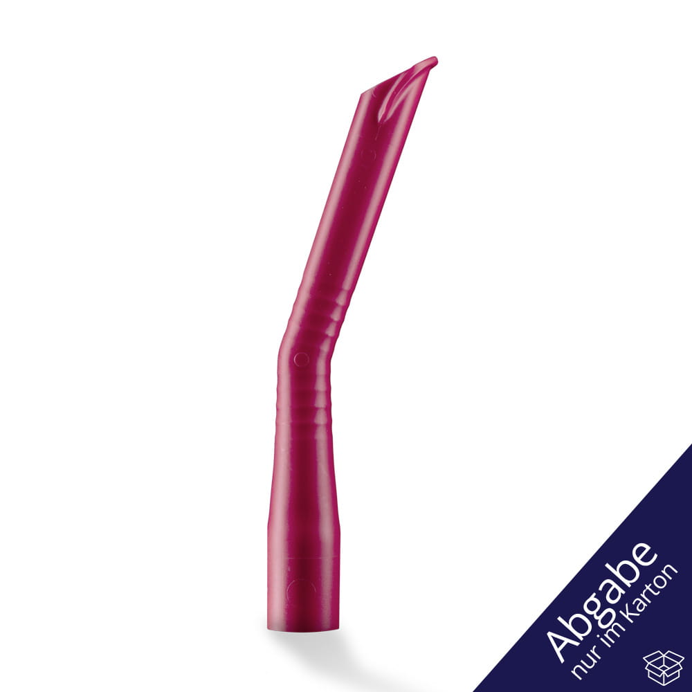 Dental Absaugkanülen für Erwachsene, Größe 124 x 16 mm, Farbe weinrot, bordeaux, rot, Med-Comfort