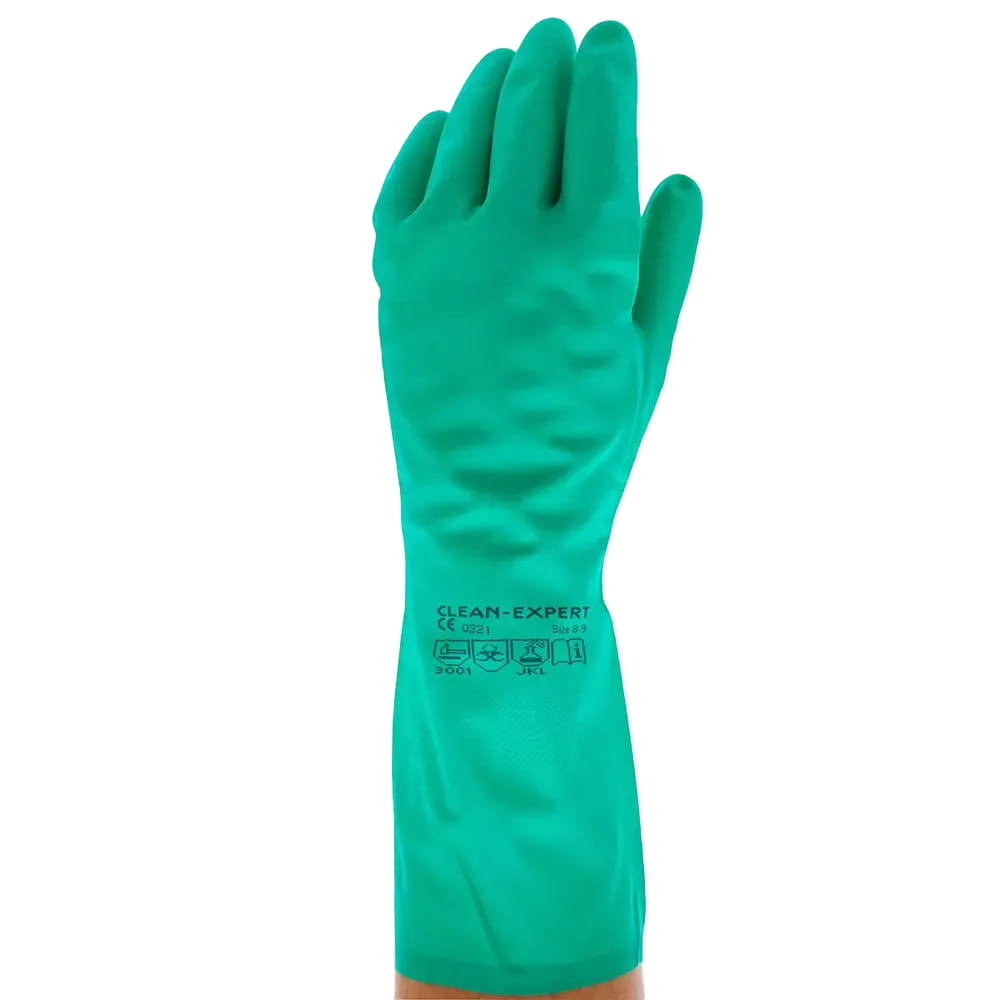 Industriehandschuh, Typ A, Größe 10, grün, Solidsafety Clean Protect Industriehandschuh, Typ A, Größe 10, grün, Solidsafety Clean Protect