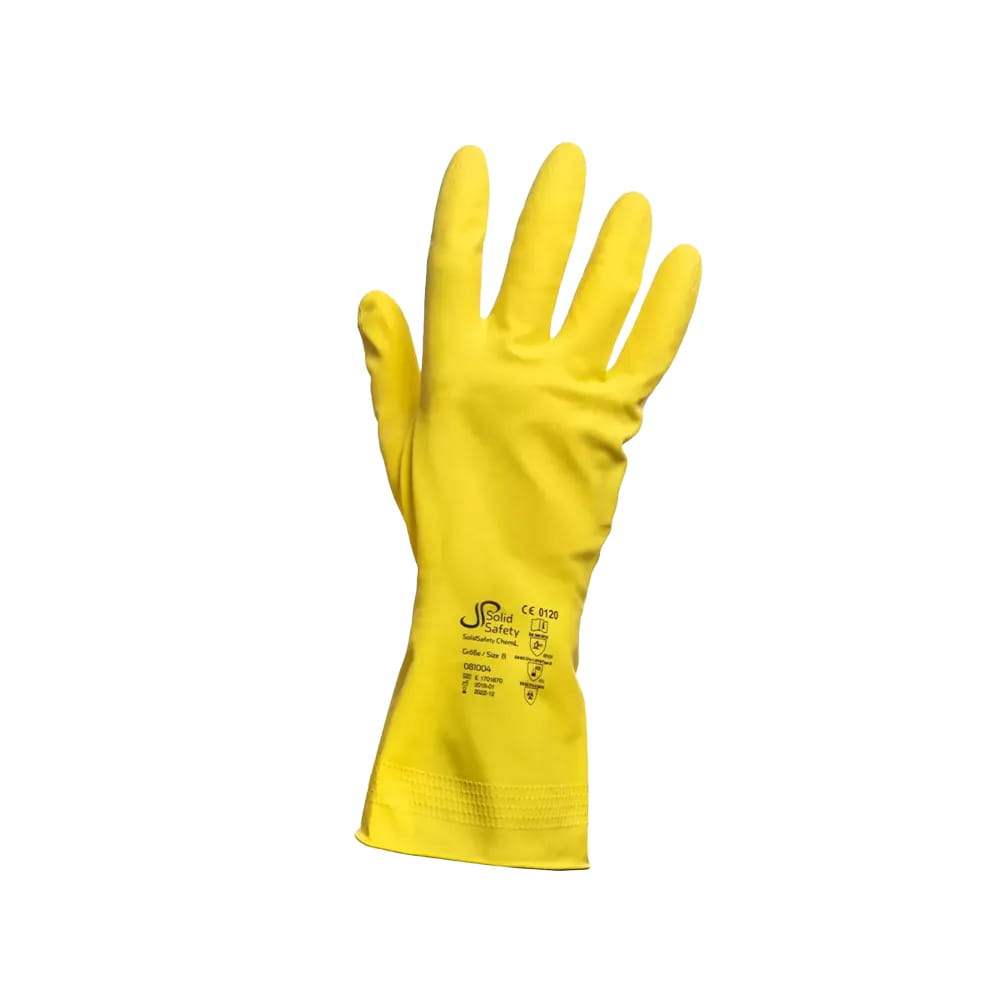 Chemikalienschutzhandschuh, Größe 9, gelb, SolidSafety ChemL Chemikalienschutzhandschuh, Größe 9, gelb, SolidSafety ChemL
