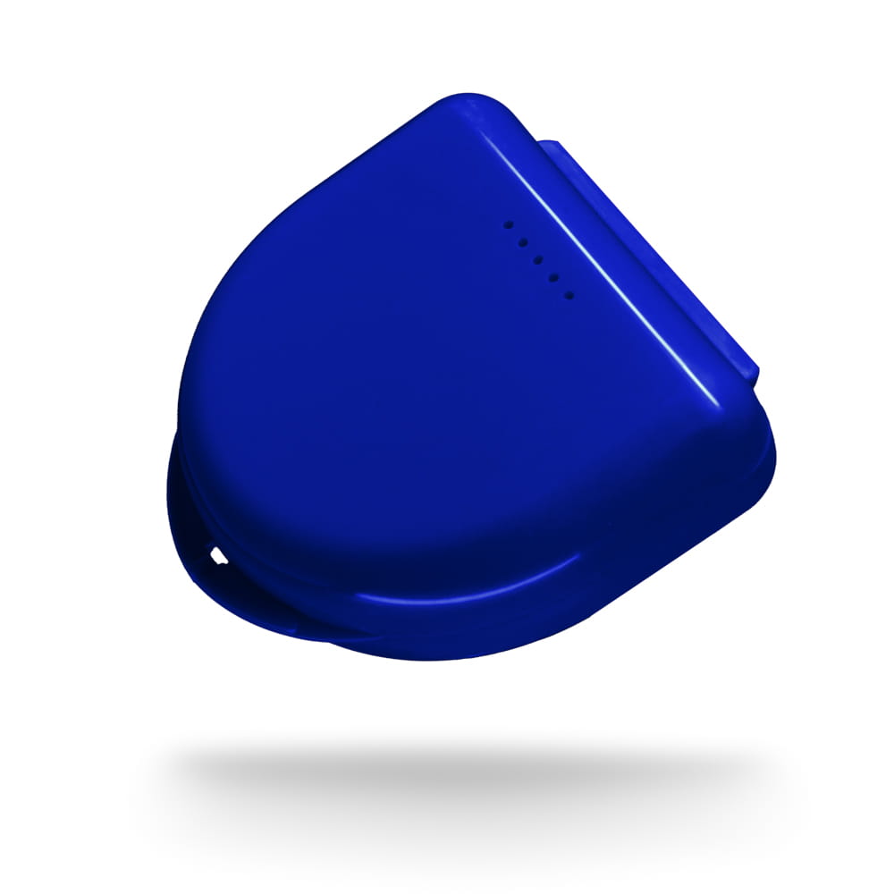 PP Dental Schienendose für Erwachsene, 65 x 58 x 20 cm, Farbe dunkelblau, blau, Polypropylen